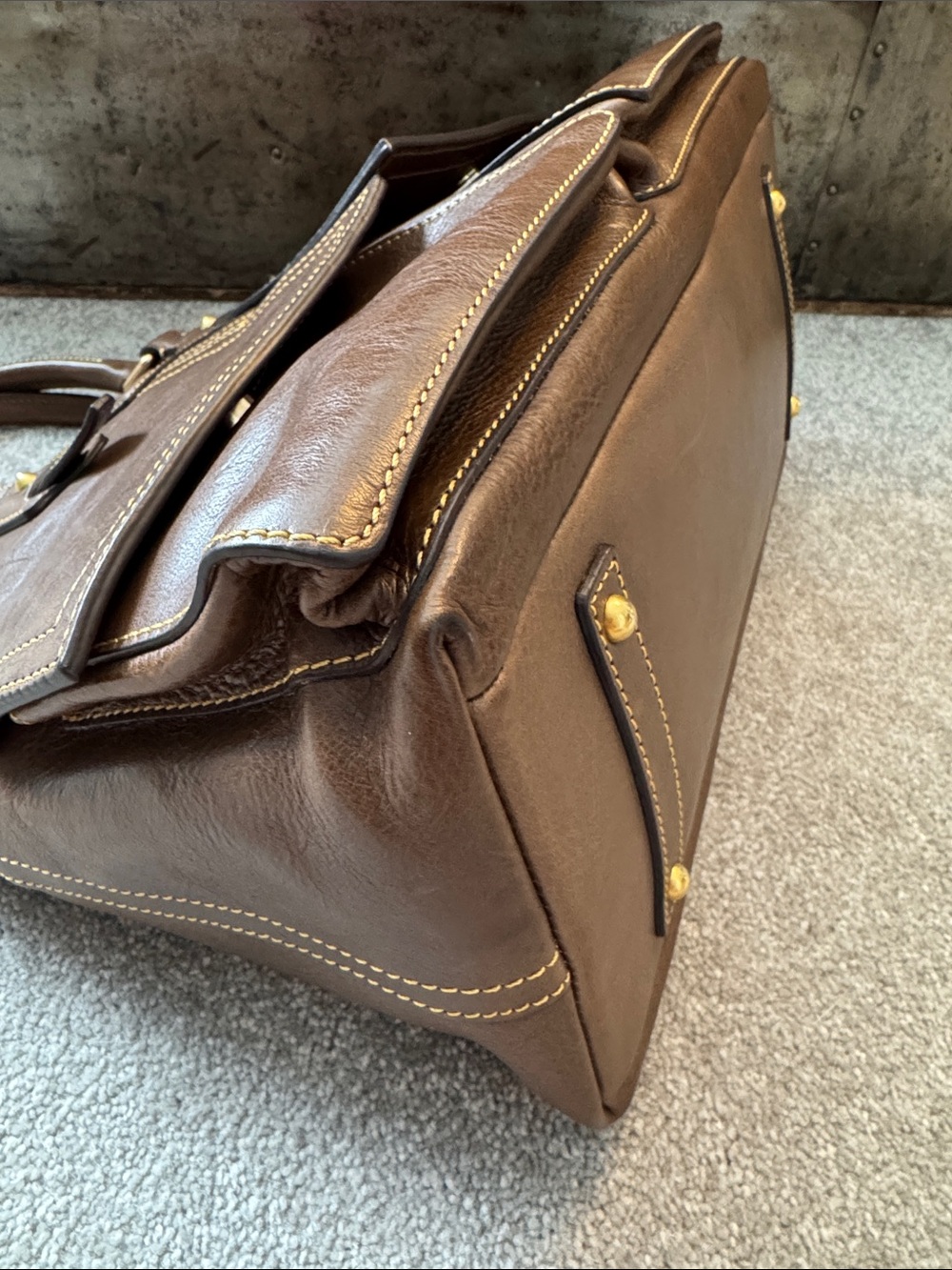 Dooney & Bourke Florentine Clayton in Elephant with strap - Picture 6 of 16